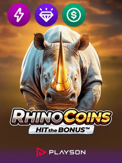 Rhino Coins Hit the Bonus slot by Playson — Mr Pokies