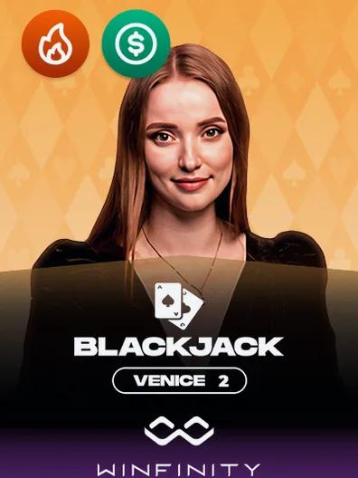 Venice Blackjack 2 live table by Winfinity — Mr Pokies